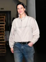 WNBA Caitlin Clark Beige Track Jacket