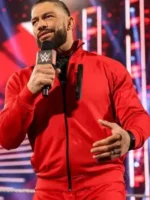 WWE 2022 Roman Reigns Red Zipper Tracksuit