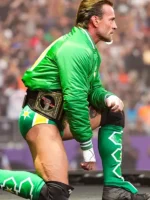WWE SummerSlam 2026 CM Punk Minnesota North Stars Green Bomber Jacket