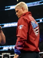 WWESmackDown 2026 Cody Rhodes Maroon Jacket
