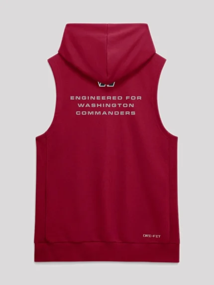Washington Commanders 2026 Sideline Sleeveless Hoodie