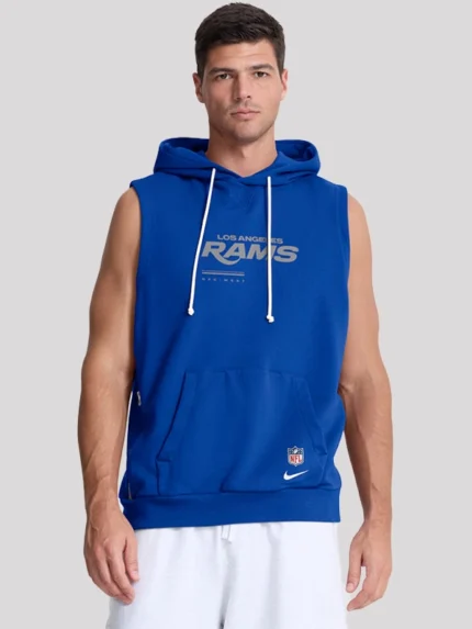 Women los angeles rams 2026 sideline sleeveless hoodie
