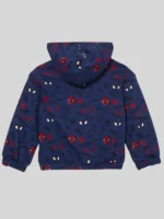Women spider man reversible hooded blue & red jacket