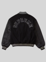 Women supreme tiger black varsity jacket
