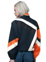 Women's Chicago Bears Starter Navy-Orange Vintage 1st Quarter Full-Zip Windbreaker Jacket