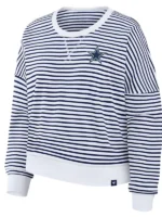 Women's Dallas Cowboys Striped French Terry Sweatshirt