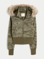Women's Hollister Peyton Twill Jacket Camo