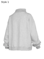 Women's Pressbox Heather Gray Alabama Crimson Tide Oversized Nelson Mock Neck Sweatshirt