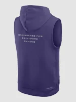 2026 Baltimore Ravens Nike Sideline Jesse Minter Purple-Dri FIT Hoodie