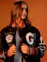 2026 Gatorade Players of the Year Unisex Black Wool and Leather Varsity Letterman Jacket