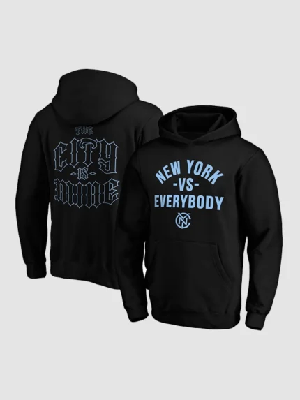2026 New York City FC Paper Planes Black The City Is Mine Hoodie