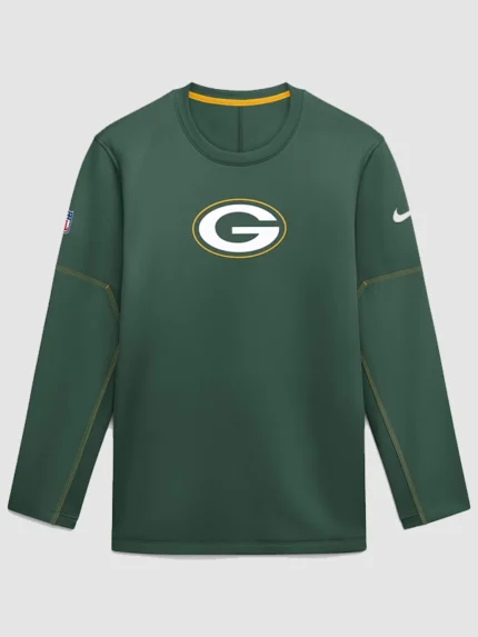 2026 Nike Unisex Green Bay Packers Coaches Sideline Sweatshirt in Green