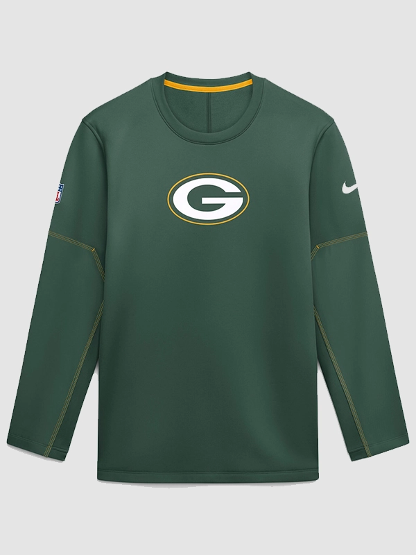 2026 Nike Unisex Green Bay Packers Coaches Sideline Sweatshirt in Green 2026 Nike Unisex Green Bay Packers Coaches Sideline Sweatshirt in Green