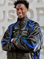 AJ Dybantsa US Open 2026 Black Zip-Up Track Jacket