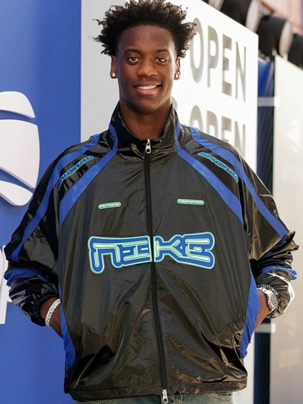 AJ Dybantsa US Open Event 2026 Black Track Jacket AJ Dybantsa US Open Event 2026 Black Track Jacket