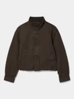 Aritzia Ferris Blouson Jacket Brown