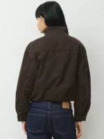 Aritzia Ferris Brown Blouson Jacket