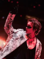 BTS ARIRANG World Tour Chicago J-Hope Distressed And Textured Leather Jacket
