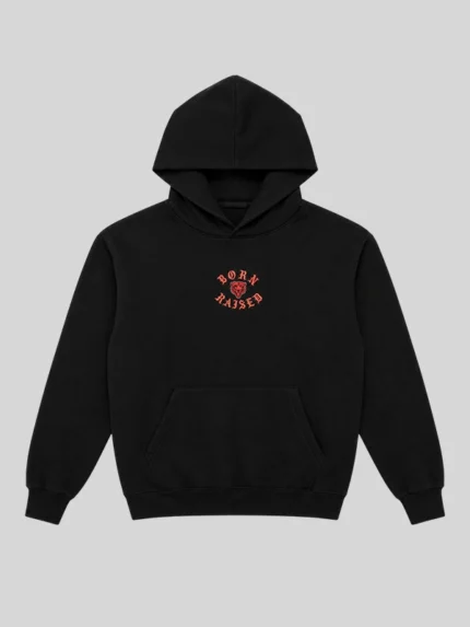 Born x Raised Chicago Bears Chrome Rocker Black Hoodie