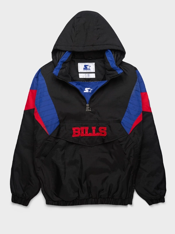 Buffalo Bills Starter Blackout Breakaway Jacket Buffalo Bills Starter Blackout Breakaway Jacket