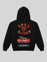 Chicago Bears Born x Raised Chrome Rocker Black Hoodie