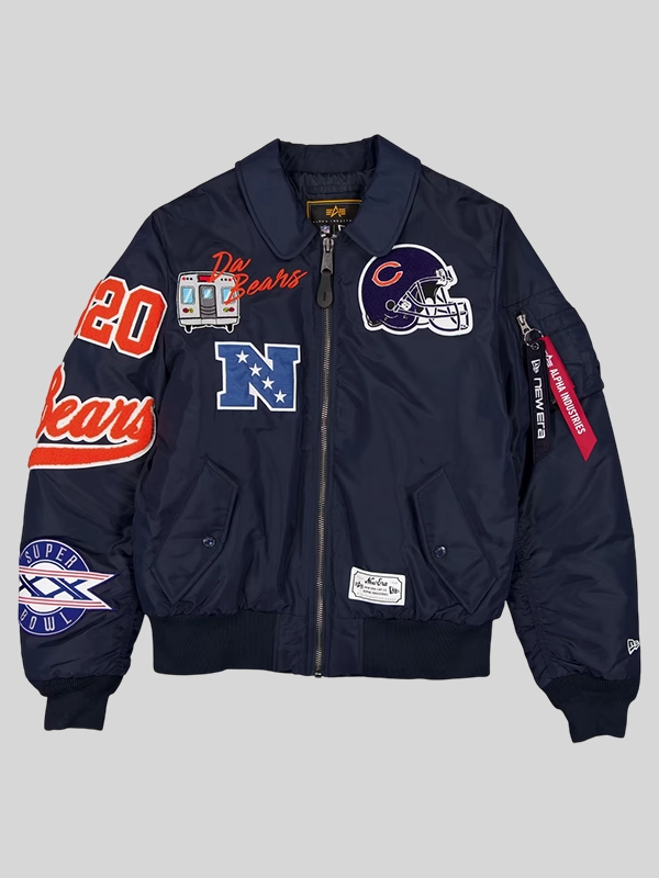 Chicago Bears New Era x Alpha Industries MA-1 Bomber Jacket Chicago Bears New Era x Alpha Industries MA-1 Bomber Jacket