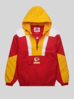 Chiefs starter half zip jacket mens