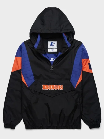 Denver Broncos Starter Blackout Breakaway Jacket