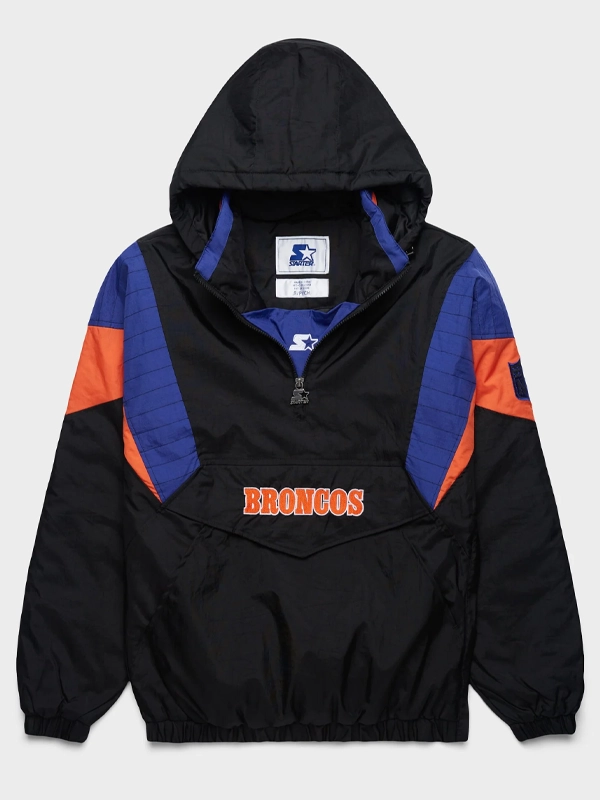 Denver Broncos Starter Blackout Breakaway Jacket Denver Broncos Starter Blackout Breakaway Jacket