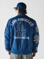 Dodgers Full-Zip Bomber Jacket royal Blue