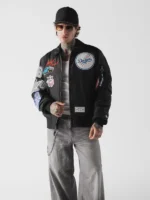 Dodgers MA-1 Bomber Jacket Black