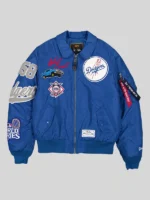 Dodgers MA-1 Bomber royal jacket
