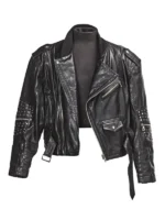 Freddie Mercury Studded Black Leather Jacket