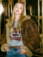 Gigi Hadid Tommy Hilfiger Aviator Jacket