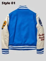 Heron Preston Blue Varsity Jacket
