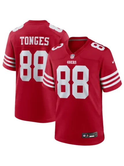 Jake Tonges 49ers 88 Jersey