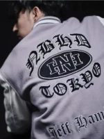 Jeff Hamilton x Neighborhood Embroidery Patchwork Craft Varsity Jacket