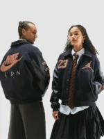 Jordan x Nike London Black Wool Varsity Jacket
