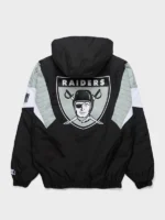 Las vegas raiders starter blackout breakaway jacket men's