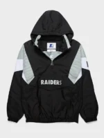 Las vegas raiders starter blackout breakaway jacket women's