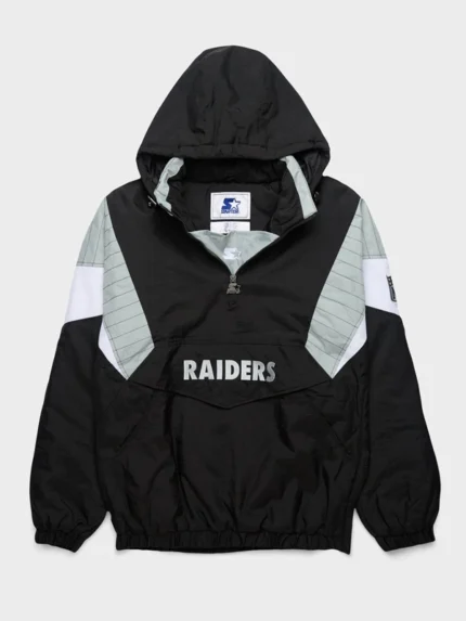 Las vegas raiders starter blackout breakaway jacket women's