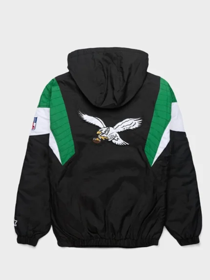 Men philadelphia eagles starter blackout breakaway jacket