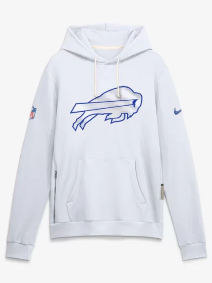 Men's Buffalo Bills Nike White Rivalries Collection Standard Issue Sideline Pullover Hoodie