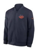 Men's Chicago Bears Nike Navy 2026 Rivalries Collection Sideline Bomber Jacket