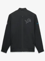 Men's Detroit Lions Nike Black 2026 Rivalries Collection Sideline Bomber Jacket