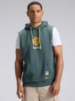 Men's Green Bay Packers Nike Green 2026 Rivalries Collection Sideline Sleeveless Fleece Hoodie