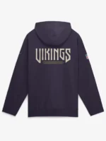Men's Minnesota Vikings Nike Purple 2026 Rivalries Collection Sideline Anorak Half-Zip Jacket