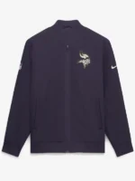 Men's Minnesota Vikings Nike Purple 2026 Rivalries Collection Sideline Bomber Jacket