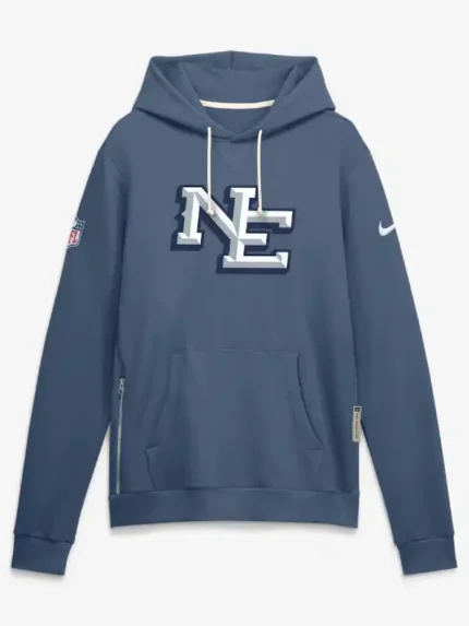 Men's Nike Blue New England Patriots Rivalries Collection Standard Issue Sideline Pullover Hoodie