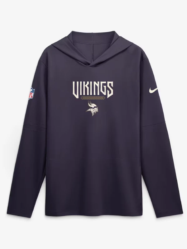Minnesota Vikings Rivalries Hooded Long Sleeve T-shirt Minnesota Vikings Rivalries Hooded Long Sleeve T-shirt